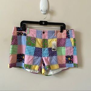 NWT Ralph Lauren Patchwork Shorts- Size 14